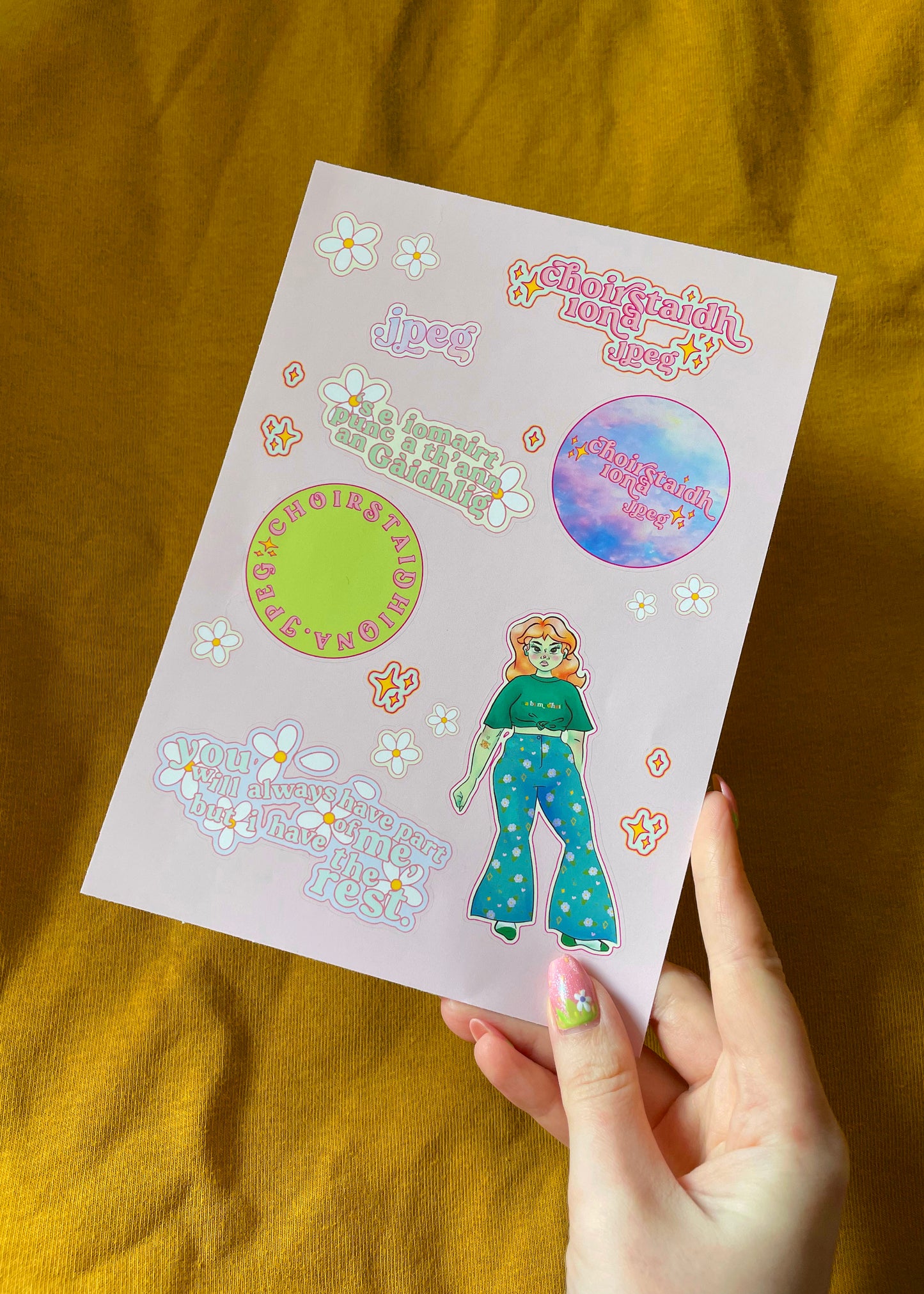 ✨ choirstaidhiona.jpeg sticker sheets ✨ // PREORDER
