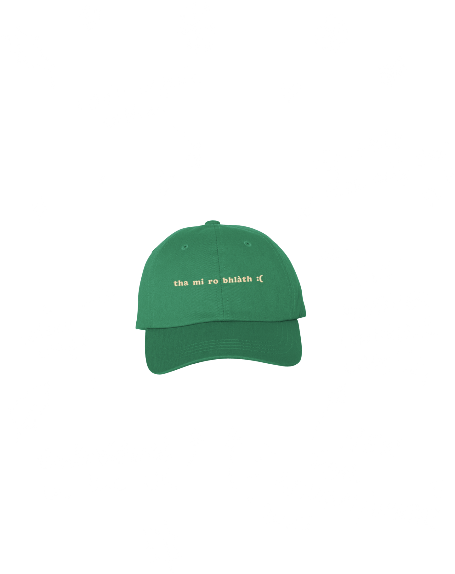 Am Too Hot :( - Scottish Gàidhlig Kids Cap - Peitse air Uaine