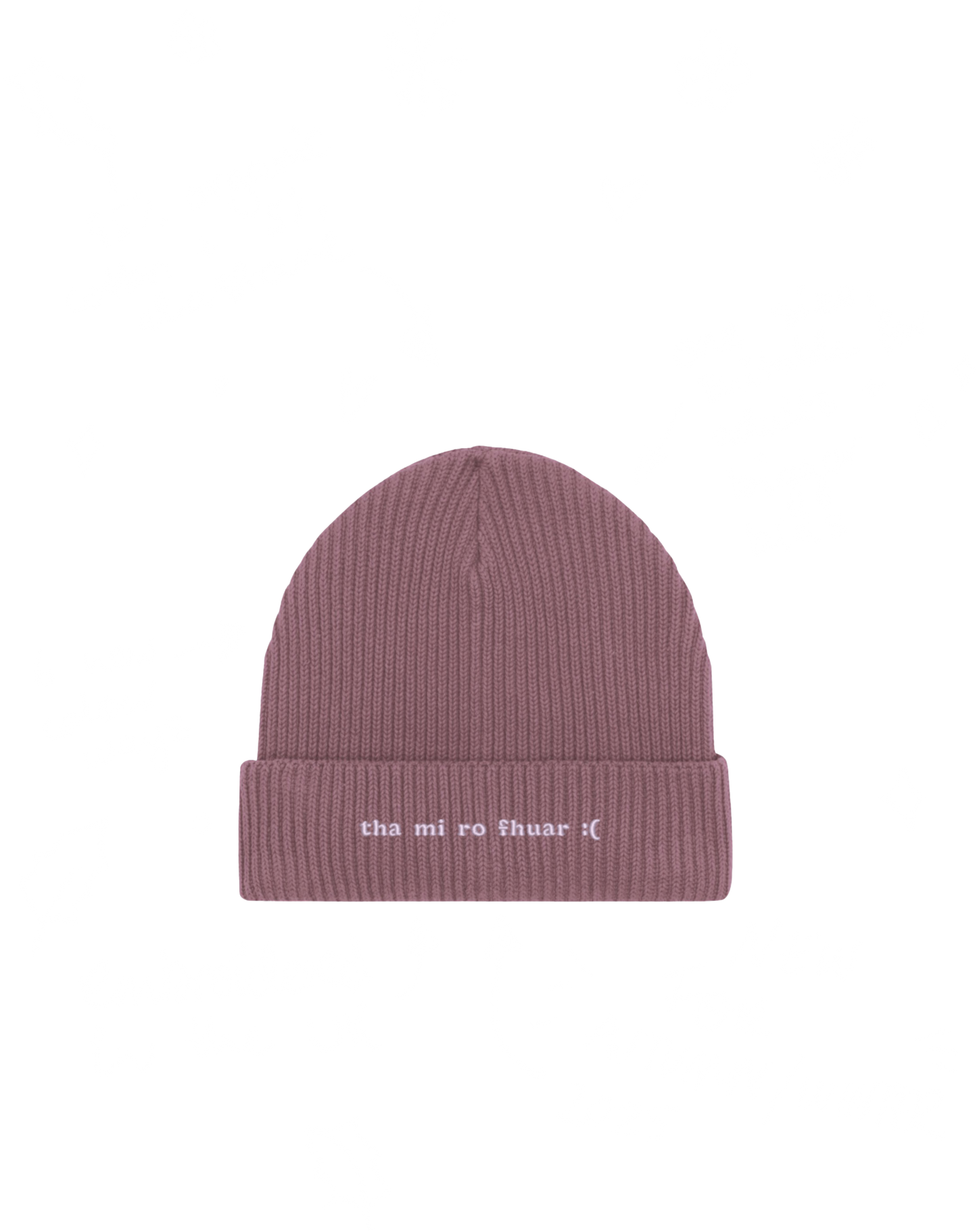 Am Too Cold :( - Scottish Gàidhlig Beanie - Plumbais
