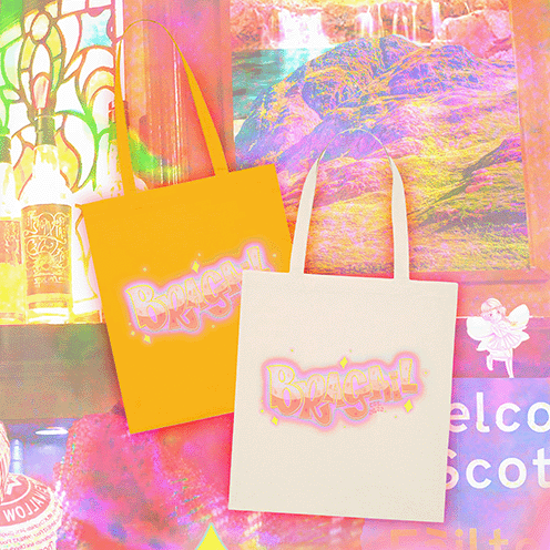 ✨bragail✨ beagan bratty printed tote bag // PREORDER