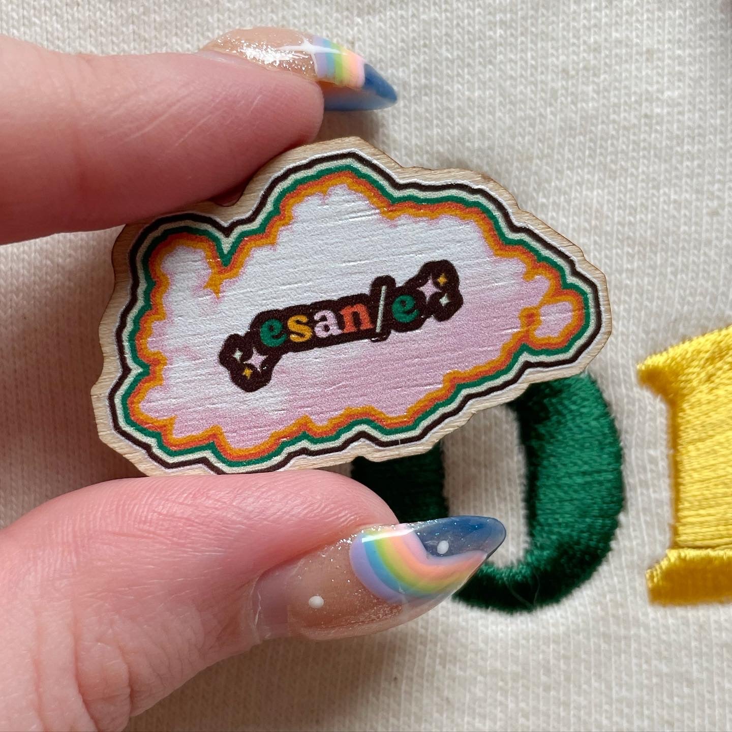 ✨bragail✨ fundraising pronoun cloud badges (limited stock!!)