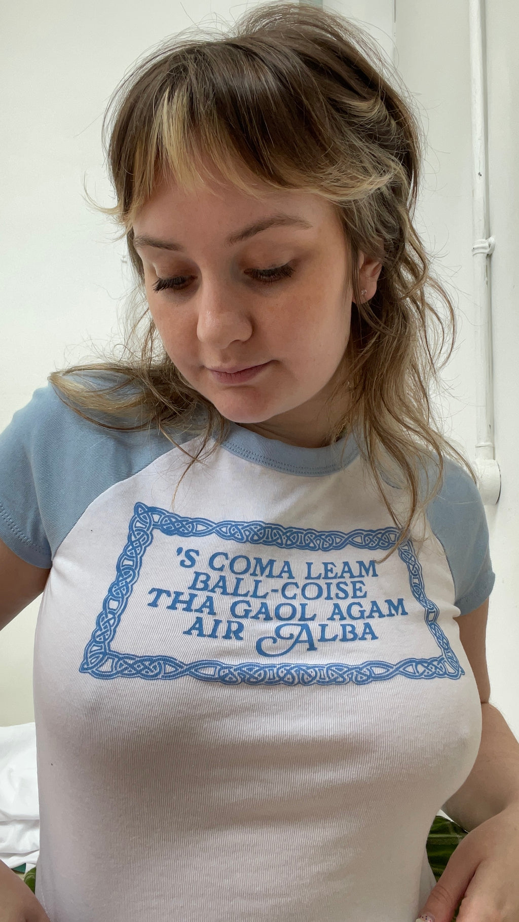 🏴󠁧󠁢󠁳󠁣󠁴󠁿 I Cba With Football, But I Love Scotland - Screen Printed World Cup Baby Tee ⚽