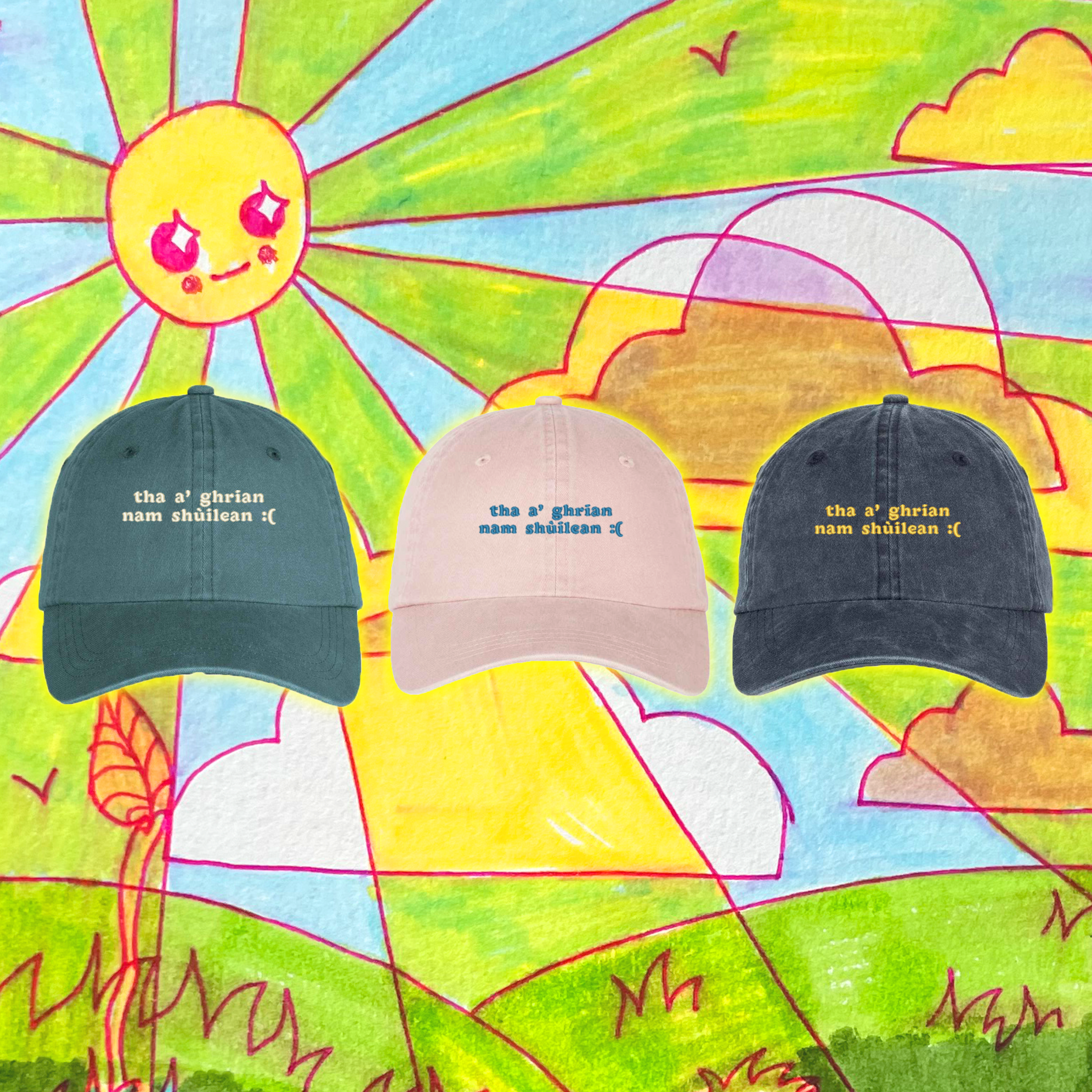 "The Sun's In Ma Eyes :(" Weather Whinger Cap 🌤NEW DESIGN!🐝