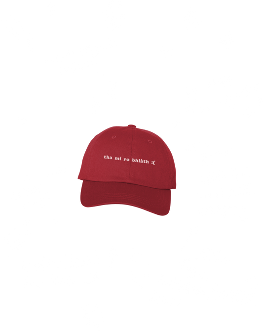 Am Too Hot :( - Scottish Gàidhlig Kids Cap - Pinc air Dearg