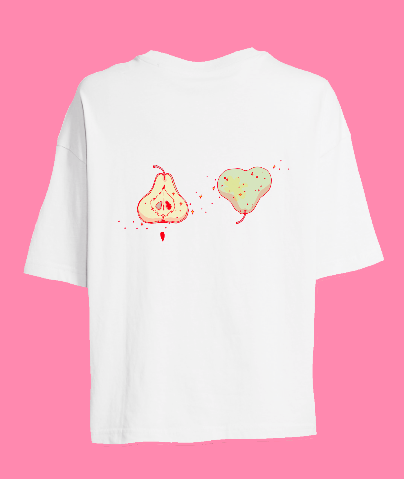 Pear Halves Unisex Boxy T-Shirt